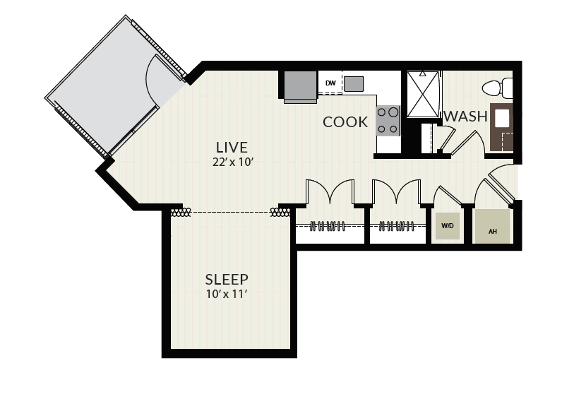 Floorplan image of unit 0811